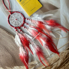 Red White Christmas Dreamcatcher