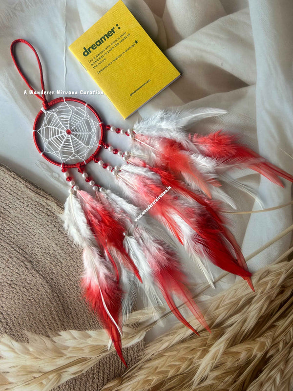 Red White Christmas Dreamcatcher
