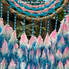 BluePink Wreath Dreamcatcher