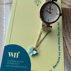 Blue Butterfly Watcharm
