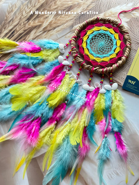 Bloom Garden Wreath Shells Dreamcatcher