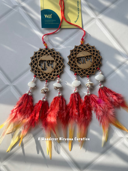 Shubh Labh Ohm Swastik( Red and Yellow) Mangal