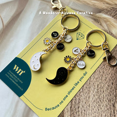Moon Sun Best Friend Keychain
