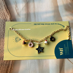 Cupcake Donut Star Moon Bracelet