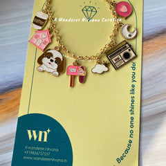 Dog Home Heart Personalised Bracelet