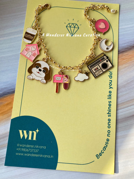 Dog Home Heart Personalised Bracelet