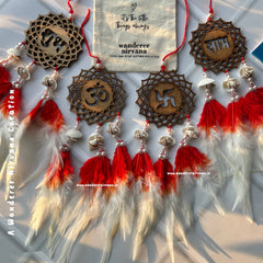 Shubh Labh Ohm Swastik Red-White Jalsa