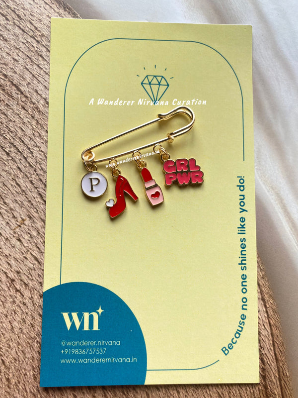 Fashion Core Personalised Brooch