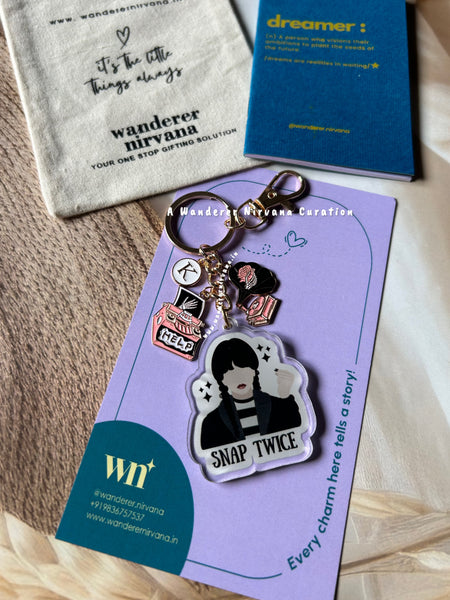 Wednesday Keychain