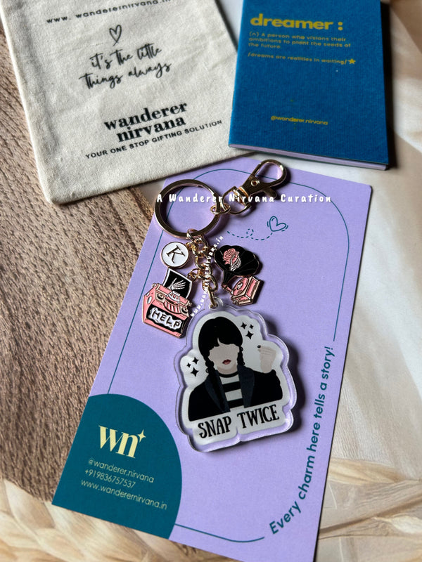 Wednesday Keychain