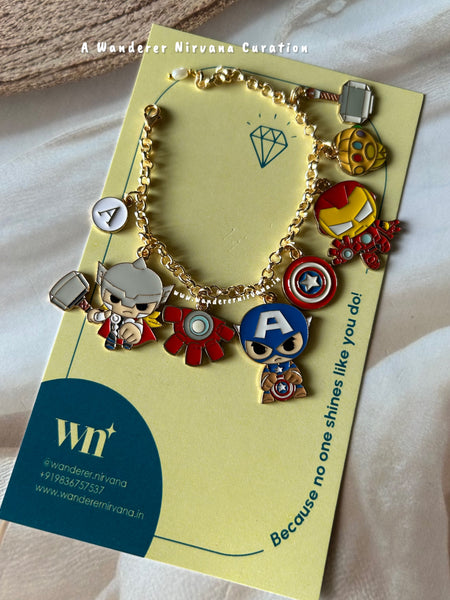 Marvel Core Personalised Bracelet with pearl drop
