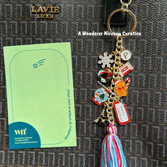 Merry Christmas Boho Bagcharm