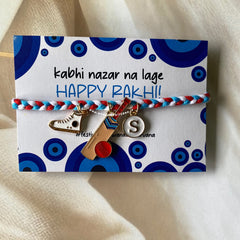 Cricket Charm Rakhi Keychain