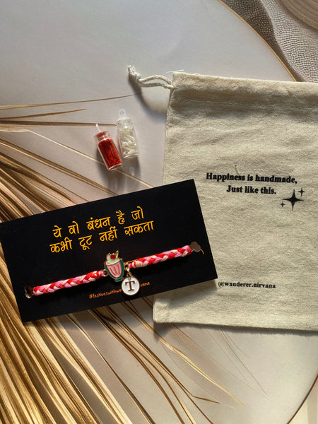 Icecream Kids Rakhi with Alphabet