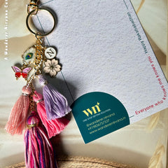 Boho Personalised Butterfly MayurKeychain Bagcharm