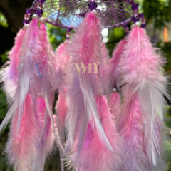 Cotton Candy Chandelier Dreamcatcher