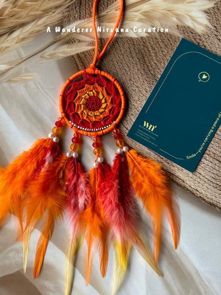 Sunset Red Orange Dreamcatcher