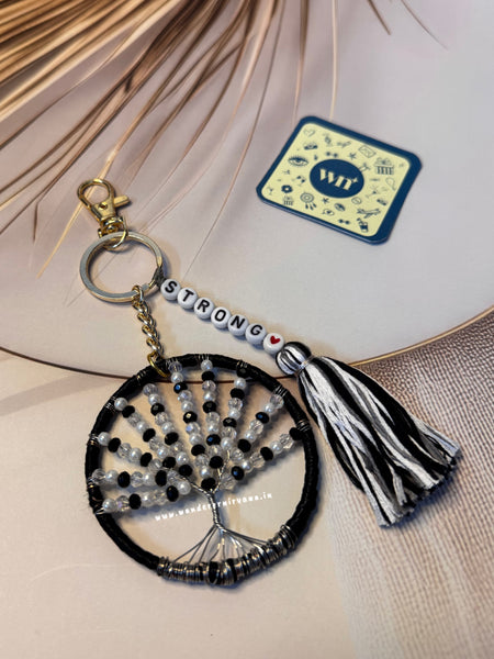 Strong Tree of Life Dreamcatcher Keychain