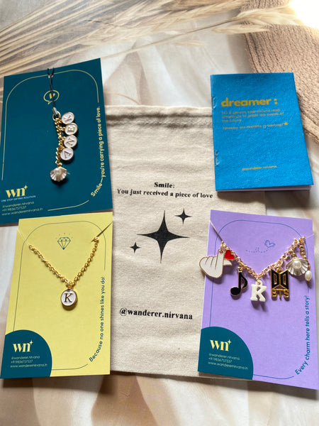 BTS Personalised Combo( Bracelet, PhoneCharm, Neckpiece)