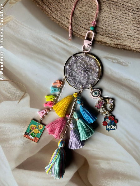 Mom Boho Personalised Lumba Bagcharm