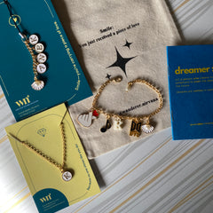 BTS Personalised Combo( Bracelet, PhoneCharm, Neckpiece)