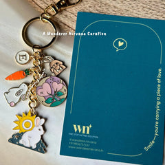 Luna Rabbit Carrot Keychain