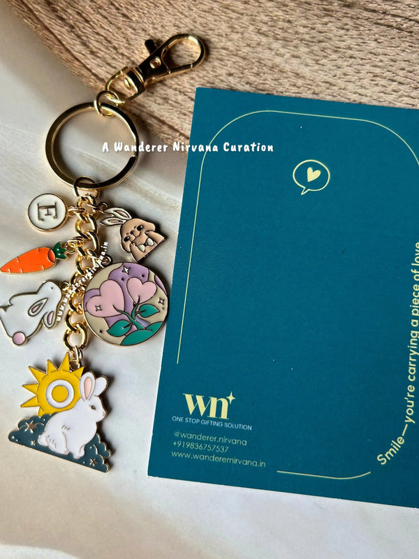 Luna Rabbit Carrot Keychain