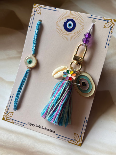 Bhaiya Bhabhi Evileye Flower Set