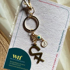 CA Evil Eye Personalised Keychain