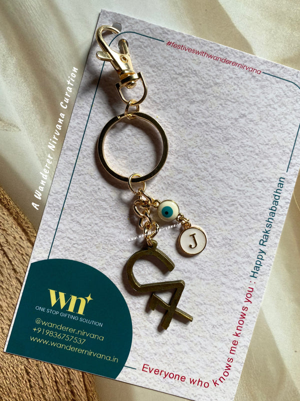 CA Evil Eye Personalised Keychain