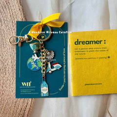 Explore Travel Champion Keychain Bagcharm