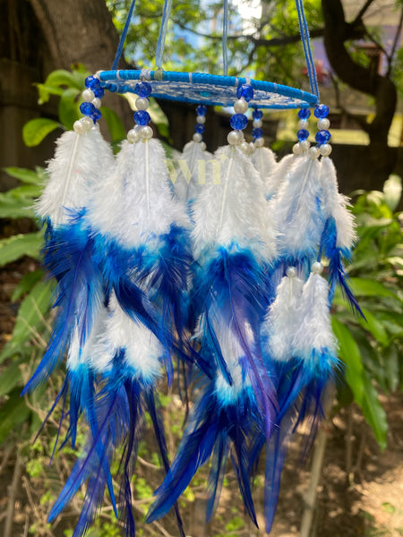 White Waves Chandelier Dreamcatcher