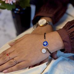 Lakshya Nazariya Bracelet with Initial
