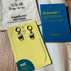 Coffee Earrings