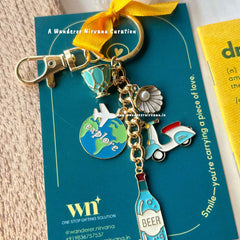 Explore Travel Champion Keychain Bagcharm