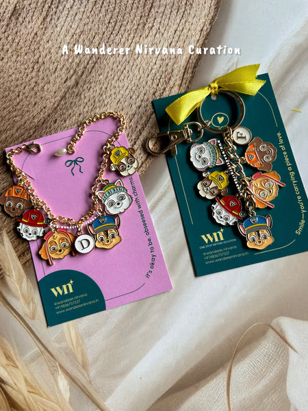 Paw Petrol Personalised  Bracelet Keychain