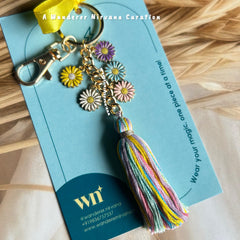 Floral Boho Bagcharm