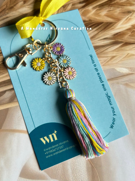 Floral Boho Bagcharm