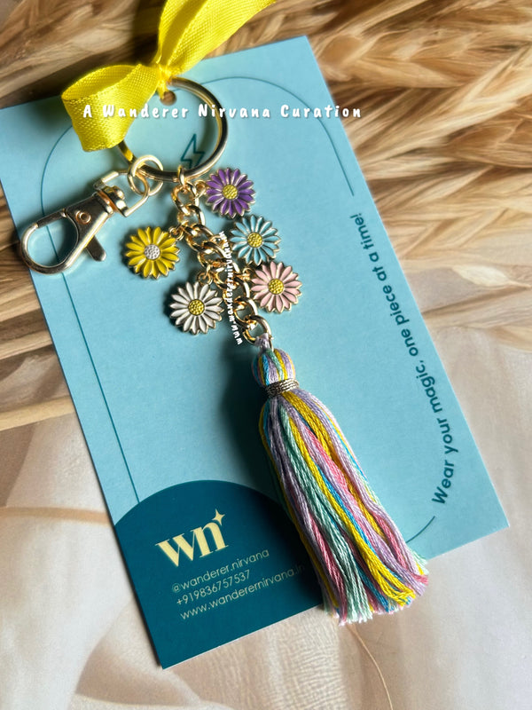 Floral Boho Bagcharm