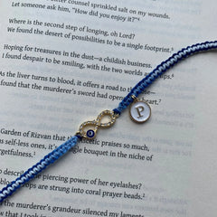 Infinity evil eye rakhi with Intial