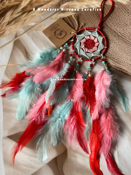 Minty Rose Mini Dreamcatcher