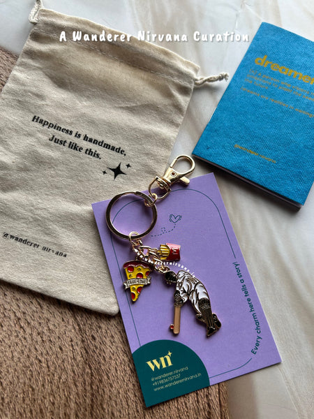 Cricket Foodie Keychain