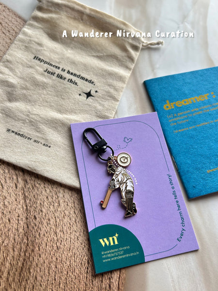 Cricket Personalised Bagcharm
