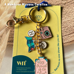 Travel Story Vacation Keychain