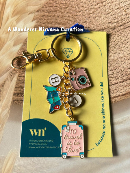 Travel Story Vacation Keychain