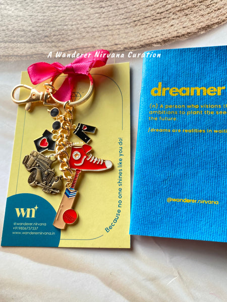 Vintage Car Cricket Keychain