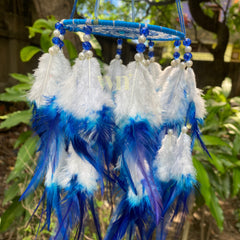 White Waves Chandelier Dreamcatcher
