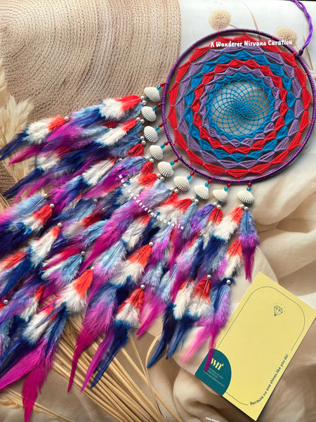 Blue Royal Red Purple Dreamcatcher