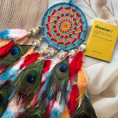 Sky Peach Morpankh Shells Dreamcatcher