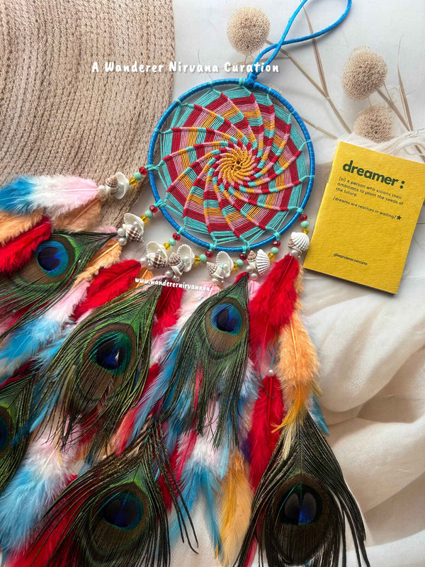 Sky Peach Morpankh Shells Dreamcatcher